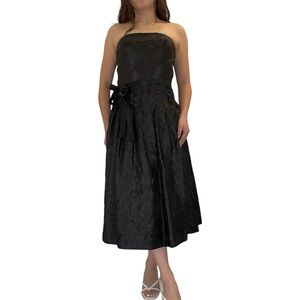 Liz Claiborne Strapless Black Dress